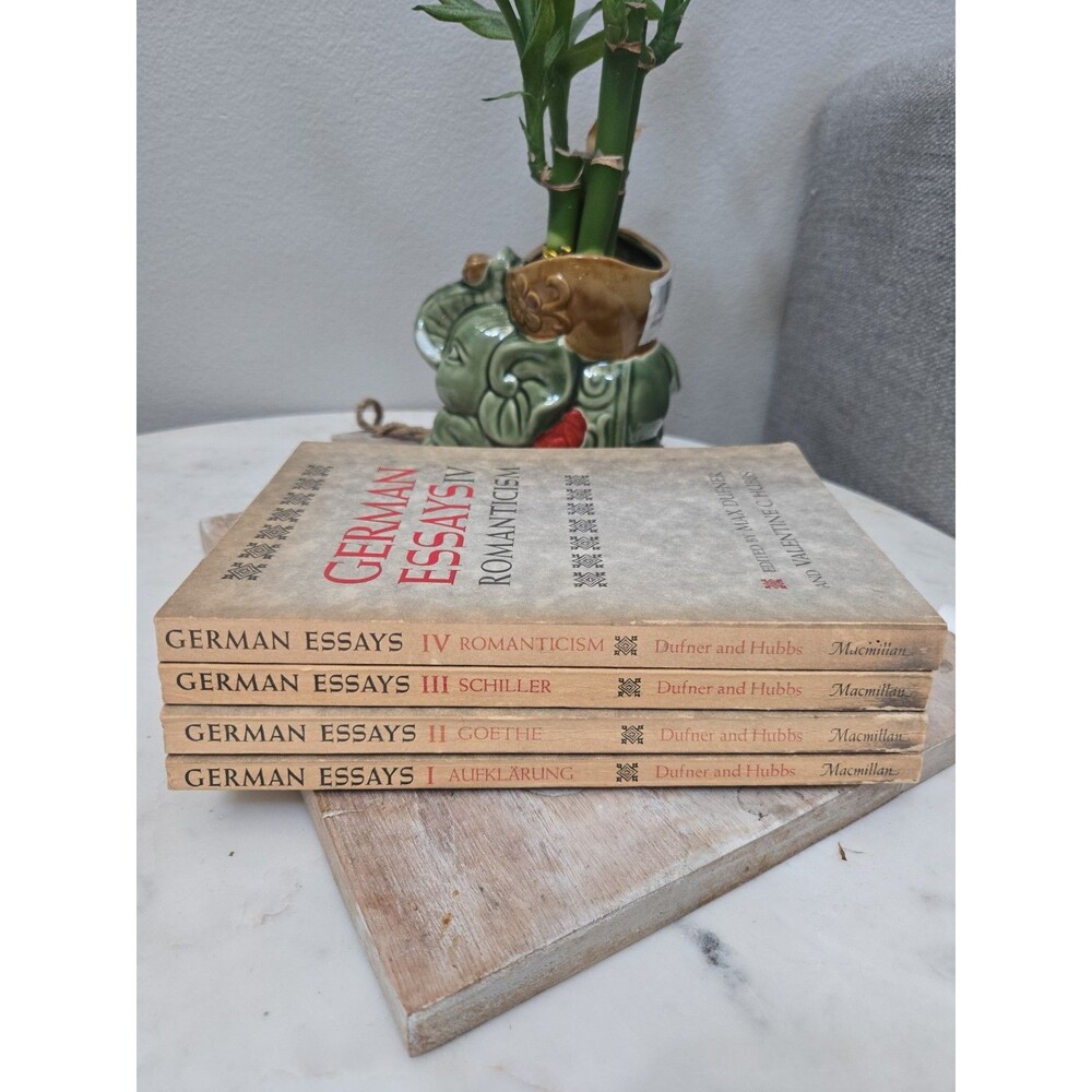 Vintage German Essays Volumes I-IV Set (1964) - Dufner & Hubbs - Macmillan...